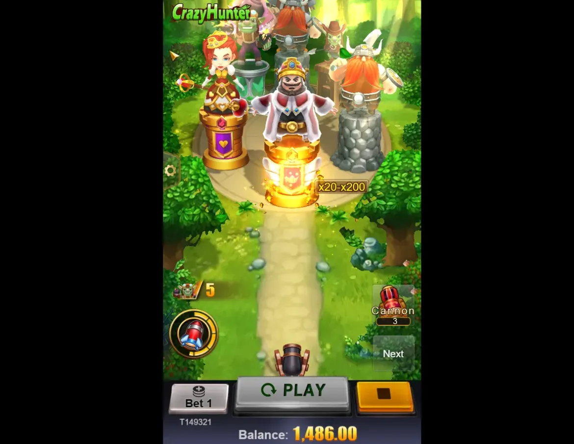 Crazy Hunter free spins Gold Treasure Hold ativado com rodadas grátis e multiplicadores